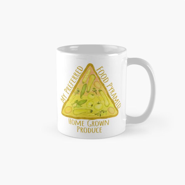 Item preview, Yellow food Pyramid, gardener lifestyle, vegetable diet designed and sold by EmmaSB-Designs.