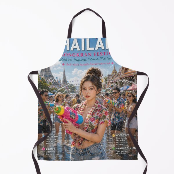 Item preview, Amazing Thailand Songkran Festival Poster | Thai Water Festival Summer Travel Art designed and sold by Inkora-Art.