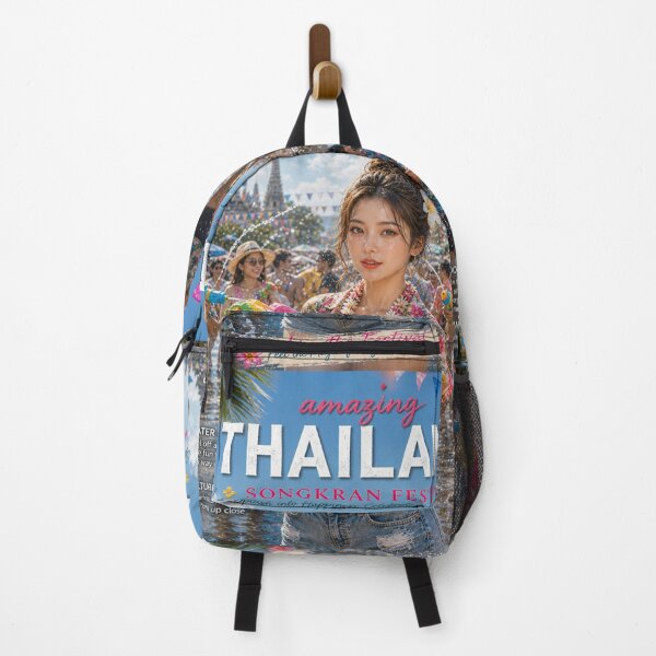 Item preview, Amazing Thailand Songkran Festival Poster | Thai Water Festival Summer Travel Art designed and sold by Inkora-Art.