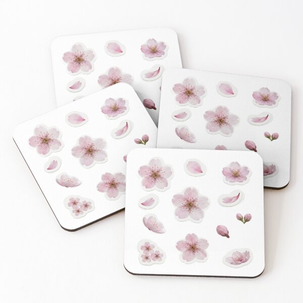 Item preview, Realistic Pink Cherry Blossom Sakura Sticker Set designed and sold by ogduckboy.