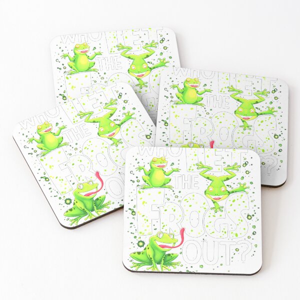 Item preview, Who Let the Frogs Out Funny Frog Pun Design Men Women designed and sold by MiALopezArt.