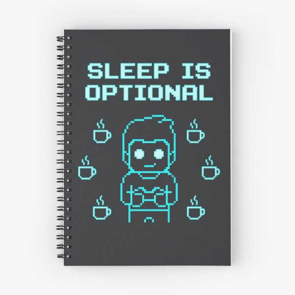 Item preview, Sleep Is Optional Pixel Gamer – Retro Coffee & Insomnia Meme designed and sold by ChaosNest.