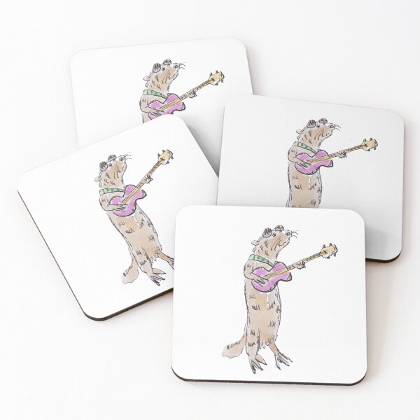 Item preview, Otter playing a guitar designed and sold by Inky Fingers Illustrations.
