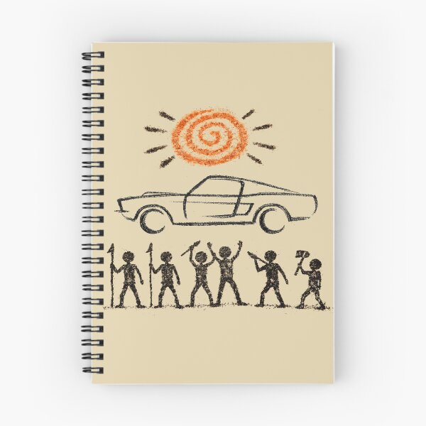Item preview, Muscle Car Devotion: Ancestral Naive Cave Art Illustration designed and sold by EdGraphy.