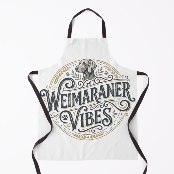 Item preview, Weimaraner Vibes Typographical Design designed and sold by bluweim.