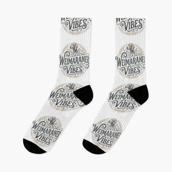 Item preview, Weimaraner Vibes Typographical Design designed and sold by bluweim.