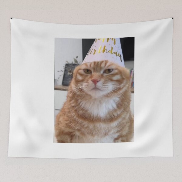 Item preview, happiest boy in the world cat designed and sold by cloudzer0000.