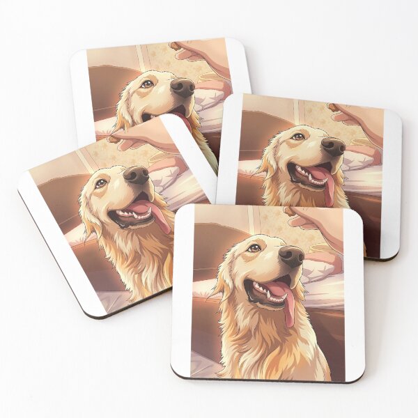 Item preview, Loyal Golden Retriever Reaching for Treat designed and sold by VibeThread Studio.