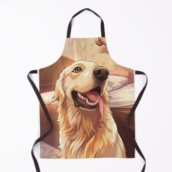 Item preview, Loyal Golden Retriever Reaching for Treat designed and sold by VibeThread Studio.