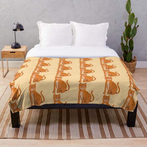 Artikelvorschau, Illustration einer orangefarbenen Katze entworfen und verkauft von Spring Things.