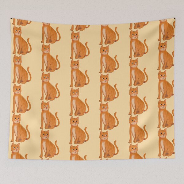 Item preview, Orange Cat Illustration designed and sold by Spring Things.