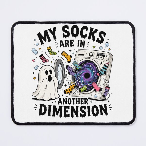 Item preview, Funny Ghost Laundry Missing Socks Dimension Art designed and sold by InkNovaLab.