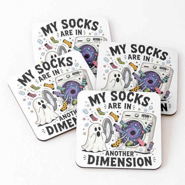 Item preview, Funny Ghost Laundry Missing Socks Dimension Art designed and sold by InkNovaLab.