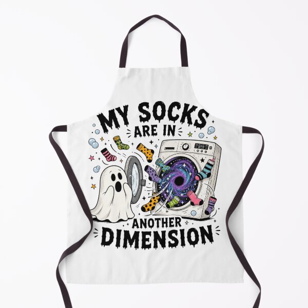 Item preview, Funny Ghost Laundry Missing Socks Dimension Art designed and sold by InkNovaLab.