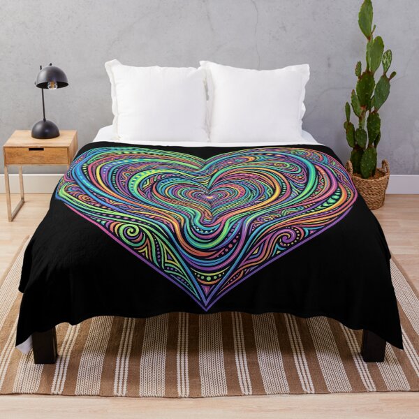 Item preview, Psychedelic Love – Trippy Heart Waves designed and sold by RH Design Lab.
