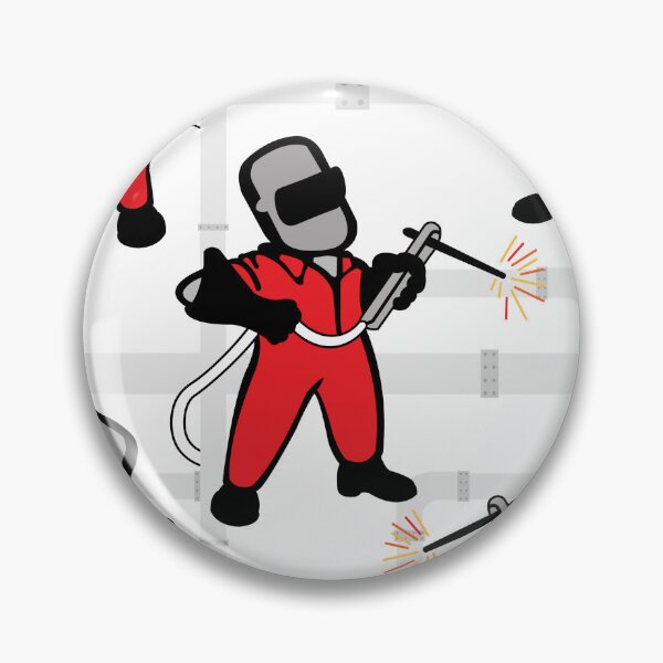 Item preview, Pipe Welder Red Overalls designed and sold by VintageStyle.
