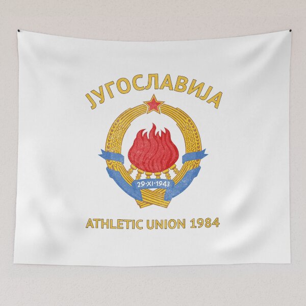 Item preview, Yugoslavija Athletic Union 1984 Retro Balkan Sports designed and sold by ValentinaHramov.