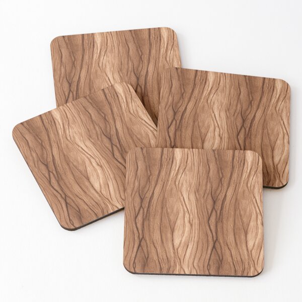 Item preview, Organic Wavy Wood Grain Texture Pattern designed and sold by NicolasGlowArt.