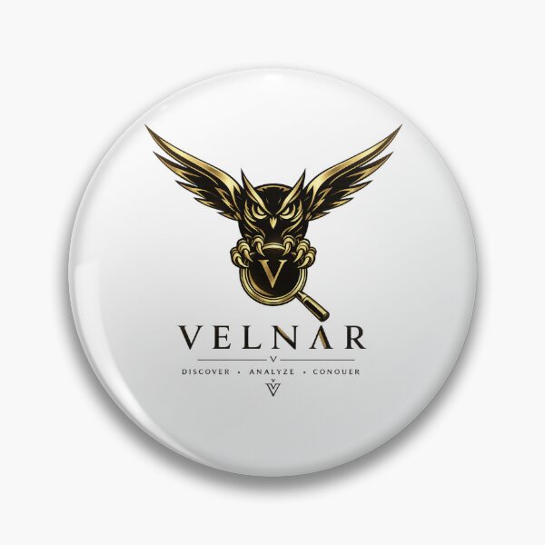 Item preview, VELNAR Owl Vision – Gold Luxury Emblem designed and sold by Ikkipass Enterprises.