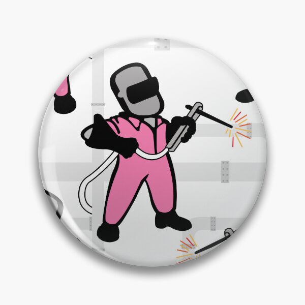 Item preview, Girl Pipe Welder Pink Overalls designed and sold by VintageStyle.