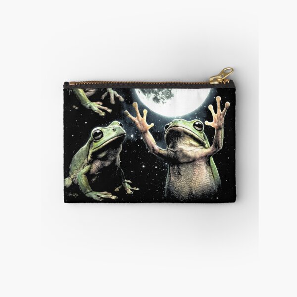 Item preview, Frogs Under the Full Moon Fantasy Night Design Funy designed and sold by MiALopezArt.