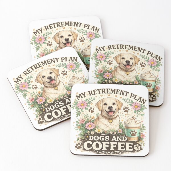 Item preview, My Retirement Plan Dogs and Coffee designed and sold by CozyRetirementGifts.