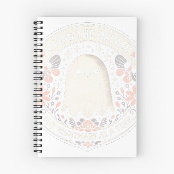 Item preview, Living the dream - cute ghost Sticker designed and sold by SubStudio97.