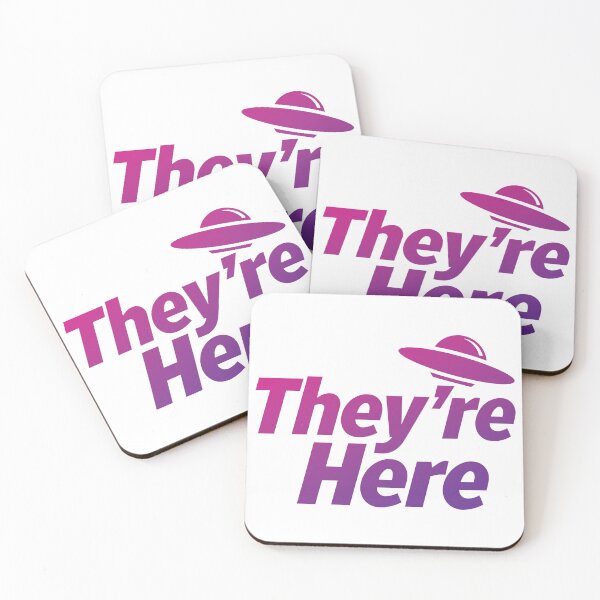 Item preview, They Are Here UFO Alien Space Disclosure designed and sold by Rokoyo Prints.