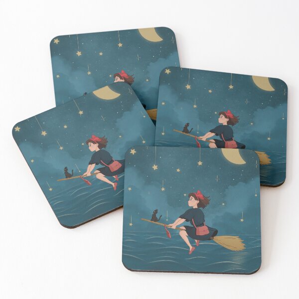 Item preview, Kiki’s Delivery Service – Night Flight Over the Sea – Studio Ghibli designed and sold by madebymirabelle.