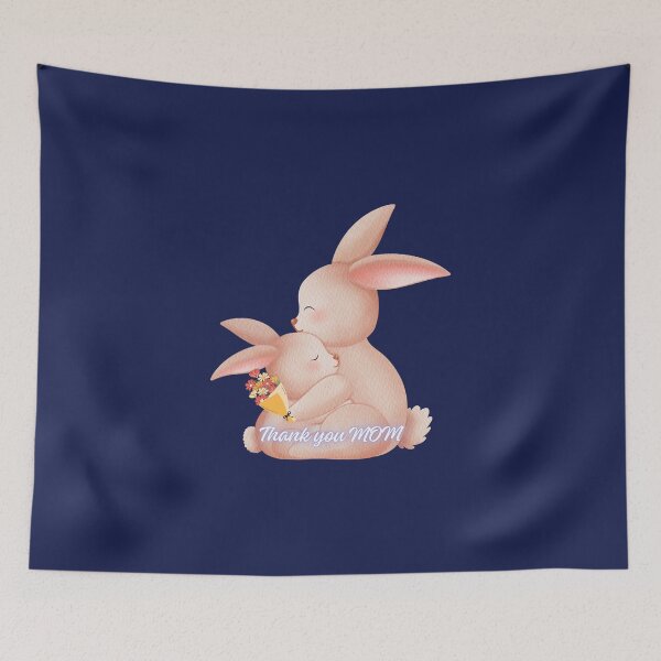 Item preview, Watercolor Bunny Hug  designed and sold by unboxedbyJuls.