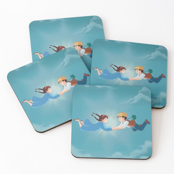 Item preview, Sheeta and Pazu Falling – Castle in the Sky – Ghibli designed and sold by madebymirabelle.