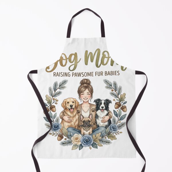 Item preview, Dog Mom Design | Raising Pawsome Fur Babies | Watercolor Boho Dog Mom Art designed and sold by CUTE & FUN CREATIONS.