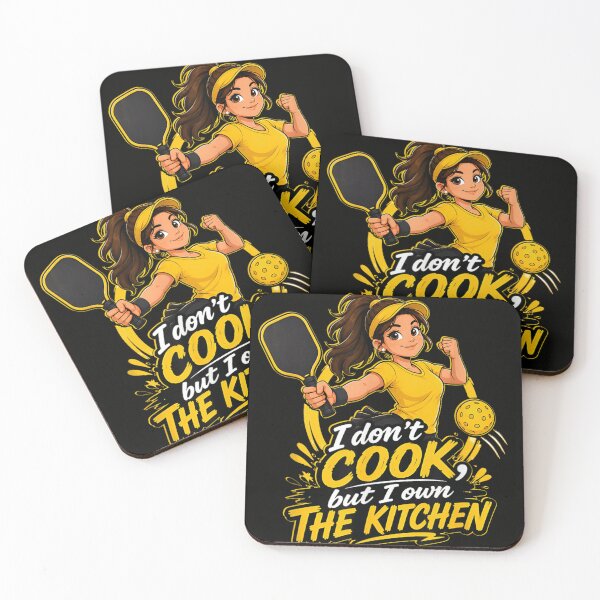 Item preview, I Don't Cook But I Own The Kitchen Pickleball Girl Sports designed and sold by Daisy Grimes.