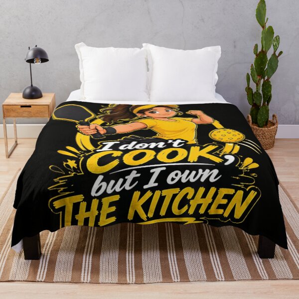 Item preview, I Don't Cook But I Own The Kitchen Pickleball Girl Sports designed and sold by Daisy Grimes.