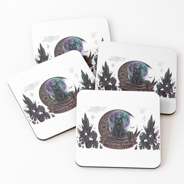 Item preview, Celestial Scholar – Gothic Black Cat & Ancient Books Design designed and sold by Moccroad.