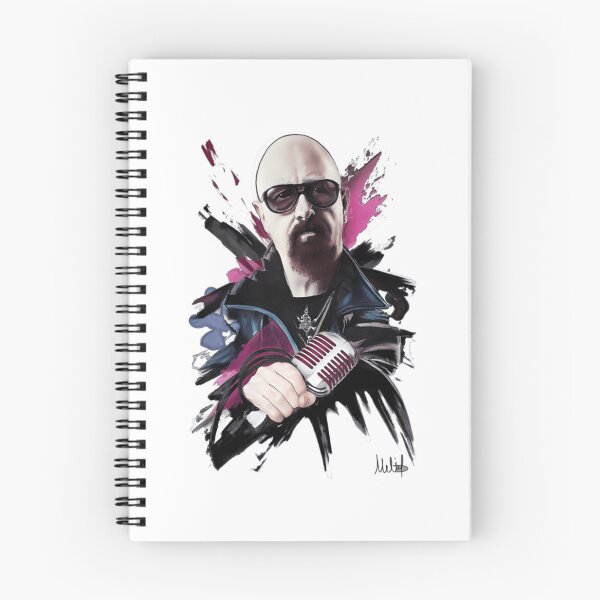 Item preview, Rob Halford Microphone Portrait Heavy Metal Singer Design designed and sold by GloriCook.