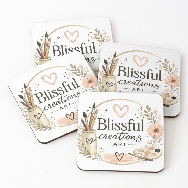 Item preview, Blissful Creations Art Studio Painter Palette Brushes and Floral Wreath Aesthetic designed and sold by Daisy Grimes.