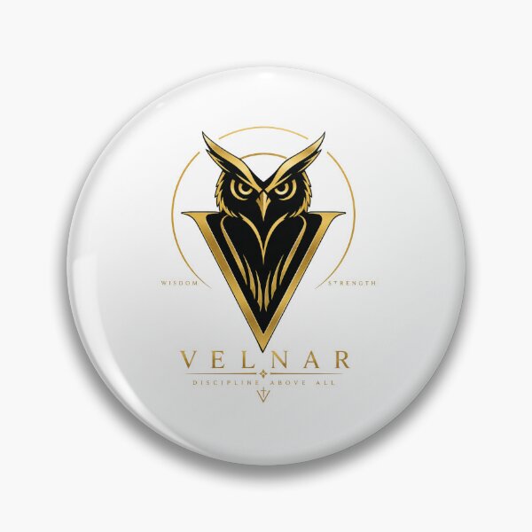 Item preview, VELNAR Owl Vision – Gold Luxury Emblem designed and sold by Ikkipass Enterprises.