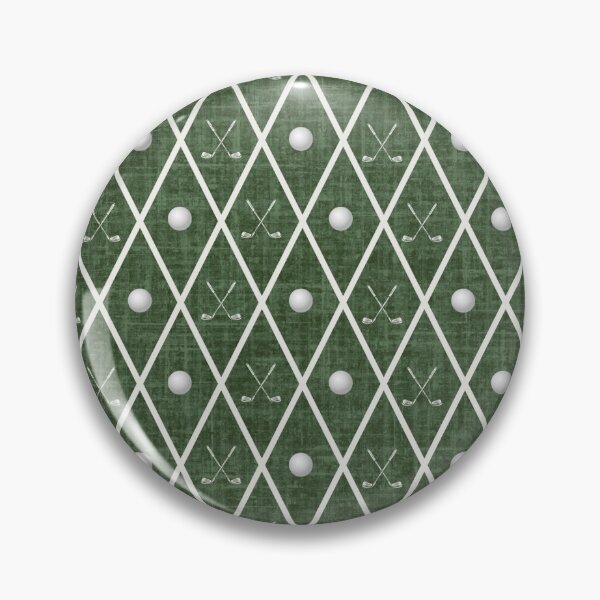 Item preview, Golf Balls & Clubs Argyle on Forest Green designed and sold by KSimpson838.