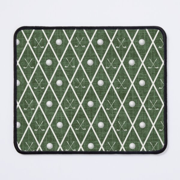 Item preview, Golf Balls & Clubs Argyle on Forest Green designed and sold by KSimpson838.