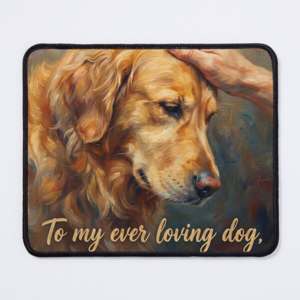 Item preview, Emotional Tribute to a Loyal Golden Retriever designed and sold by VibeThread Studio.