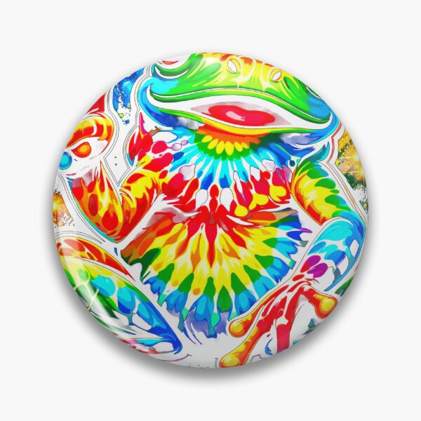 Item preview, Rainbow Tie Dye Frog Peace Sign Psychedelic Design Colorful designed and sold by MiALopezArt.