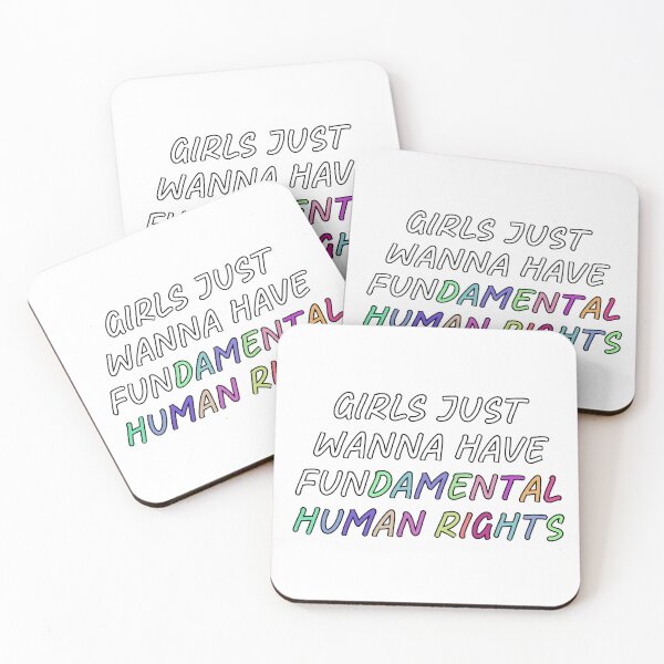 Item preview, Girls Just Wanna Have Fundamental Human Rights – Feminist Statement Design designed and sold by klebtgut.