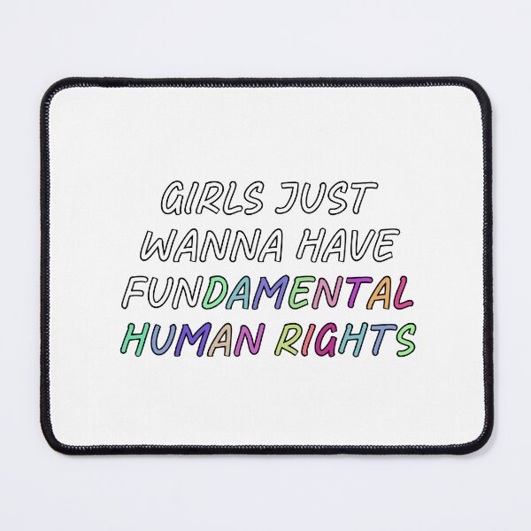 Item preview, Girls Just Wanna Have Fundamental Human Rights – Feminist Statement Design designed and sold by klebtgut.