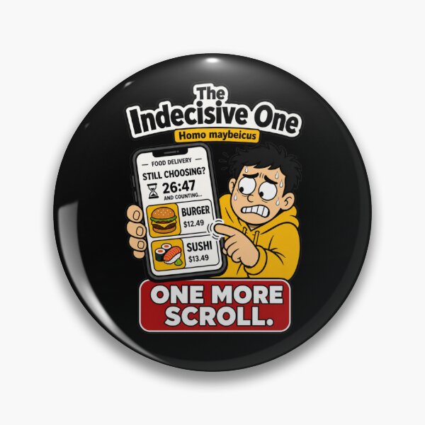 Item preview, Indecisive One Funny Food Delivery designed and sold by Sayitaniway.