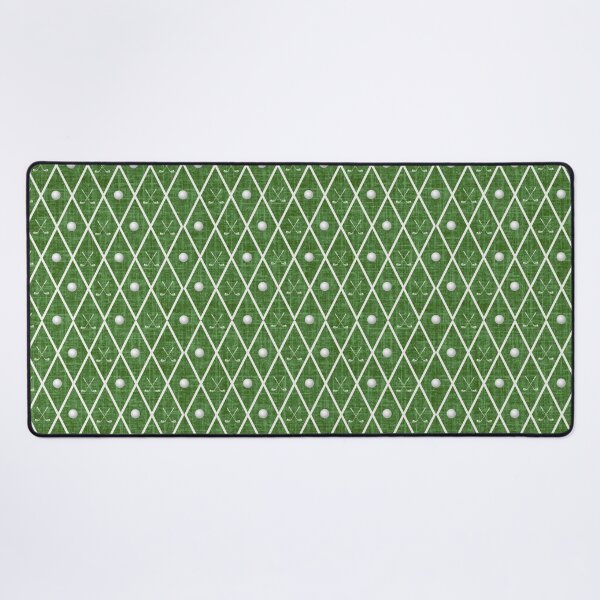 Item preview, Golf Balls & Clubs Argyle on Emerald Green designed and sold by KSimpson838.