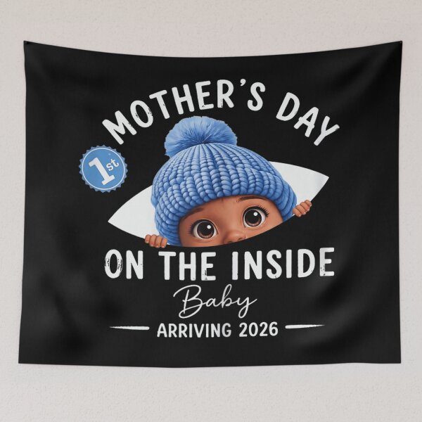 Item preview, First Mother's Day on the Inside Baby Arriving 2026 Pregnancy Announcement designed and sold by Chaya Reid.