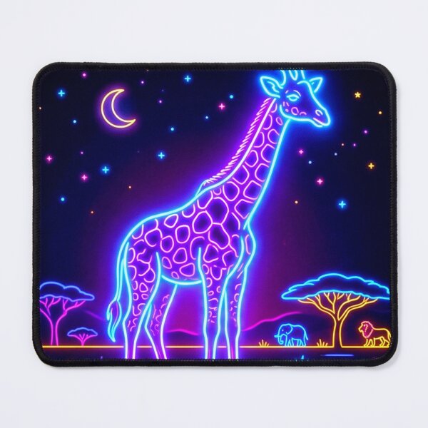 Item preview, Zellkultur Neon Giraffe Sticker – Bunte Neon Savanne Kunst designed and sold by ExploreAura Studio.