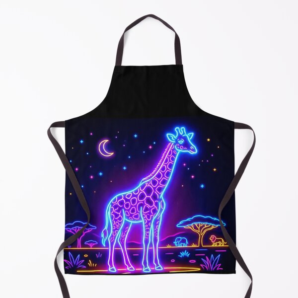 Item preview, Zellkultur Neon Giraffe Sticker – Bunte Neon Savanne Kunst designed and sold by ExploreAura Studio.