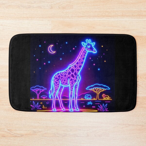 Item preview, Zellkultur Neon Giraffe Sticker – Bunte Neon Savanne Kunst designed and sold by ExploreAura Studio.